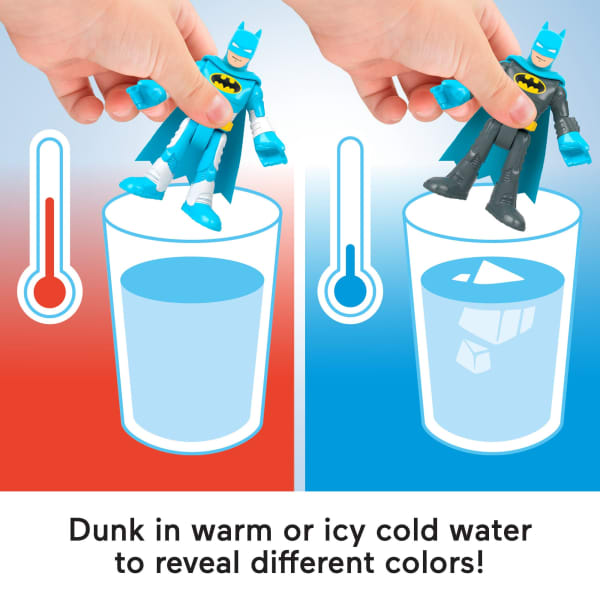 Mattel Imaginext DC Super Friends Batman Figure Set With Mr. Freeze And Color-Changing Action