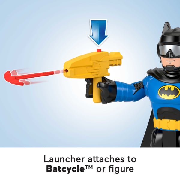 Mattel Imaginext DC Super Friends Batman Toys XL Batcycle And Batman Figure 10-inches