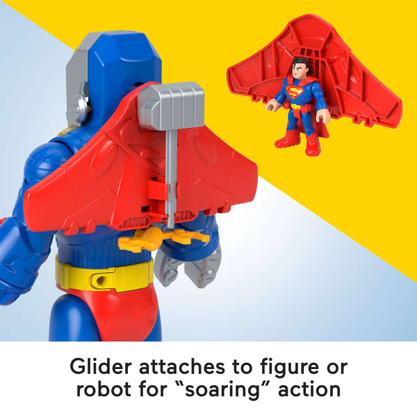 Mattel Imaginext DC Super Friends Superman Insider & Exo Suit Robot With Lights & Sounds 6 Pieces