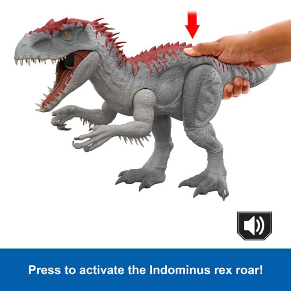 Mattel Jurassic World Electronic Real Feel Indominus Rex Reimagined Dinosaur Action Figure Toy