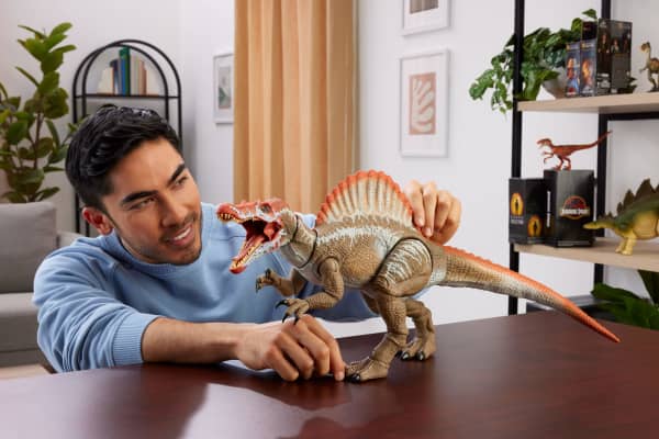 mattel Jurassic World Hammond Collection Jurassic Park 3 Spinosaurus Action Figure XL Dinosaur Toy