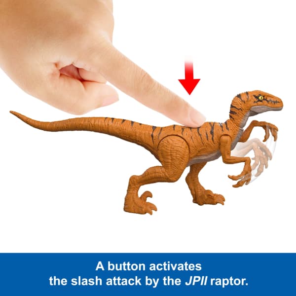 Mattel Jurassic World Jurassic Park I II And IIi Velociraptor Trilogy Set 3 Action Figures With Attack