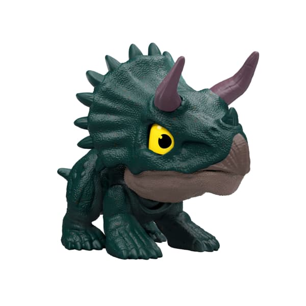 Mattel Jurassic World Mighty Little Biters Dinosaur Toy With Bite Action Eye Change Collectible Figure