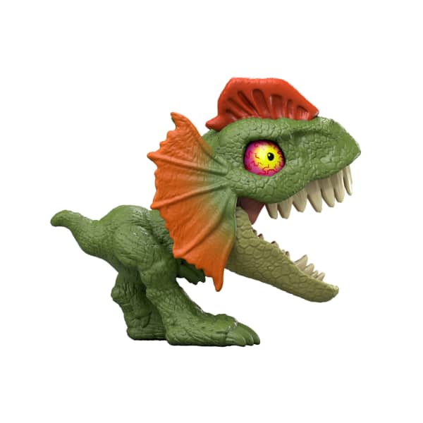Mattel Jurassic World Mighty Little Biters Dinosaur Toy With Bite Action Eye Change Collectible Figure