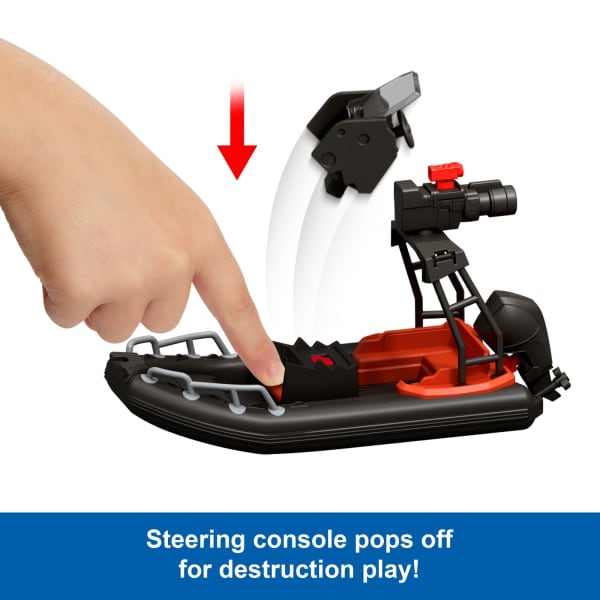 Mattel Jurassic World Rebirth Storypack With Raft Distortus Rex Adult Child & Aquilops Island Escape