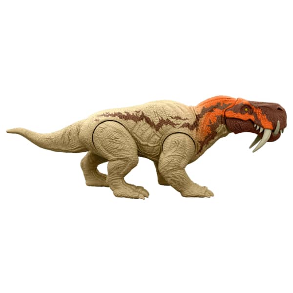 Mattel Jurassic World Rebirth Strike Attack Inostrancevia Dinosaur Toy With Single Strike Action Authentic Posable Design