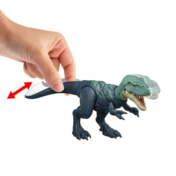 Mattel Jurassic World Rebirth Strike Attack Nanotyrannus Dinosaur Toy Single Strike Action Authentic & Posable