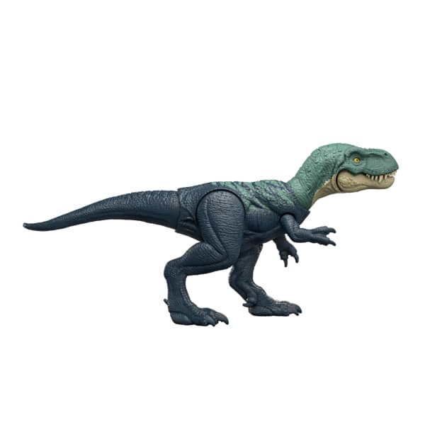 Mattel Jurassic World Rebirth Strike Attack Nanotyrannus Dinosaur Toy Single Strike Action Authentic & Posable
