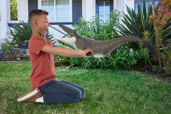 mattel Jurassic World Rebirth Super Colossal Mosasaurus Action Figure Dinosaur Toy