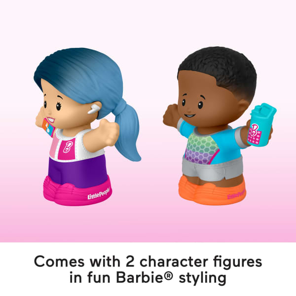 Mattel Little People Barbie Toy Set 2 Wellness-Themed Character Figures Toddler Toy