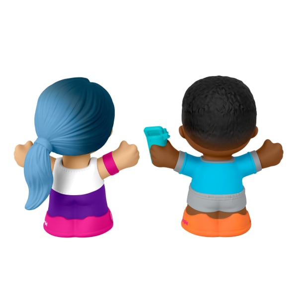 Mattel Little People Barbie Toy Set 2 Wellness-Themed Character Figures Toddler Toy