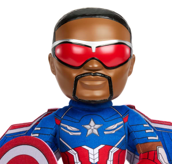 Mattel Marvel Captain America: Brave New World Plush Toy Figure With Sounds Inspired By The Movie