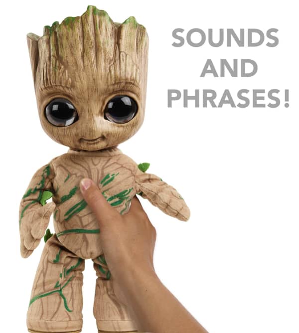 Mattel Marvel Plush Groovin’ Groot Dancing And Talking Plush Figure