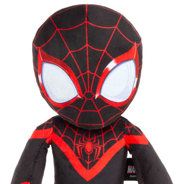 Mattel Marvel Plush Talkers Miles Morales Soft Toy 11.75-Inch Collectible Figure With Sounds & Phrases