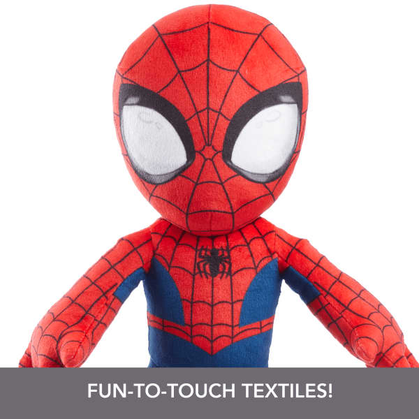 Mattel Marvel Plush Talkers Spider-Man Soft Toy 11.75-inch Collectible Figure With Sounds & Phrases