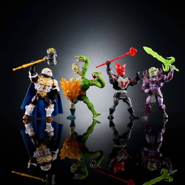 Mattel Masters Of The Universe Origins Battle For Eternia Multi Pack 4 Action Figures 5.5 Inch MOTU Toys