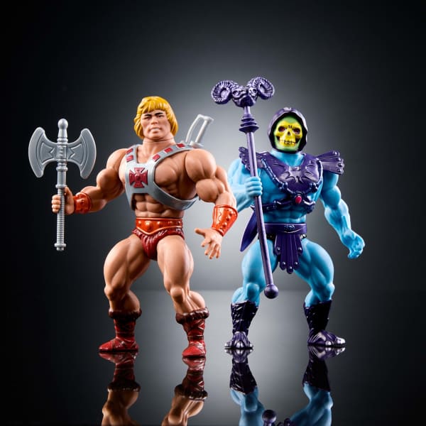 Mattel Masters Of The Universe Origins Retro Punching He-Man And Skeletor 80Th Anniversary Mattel