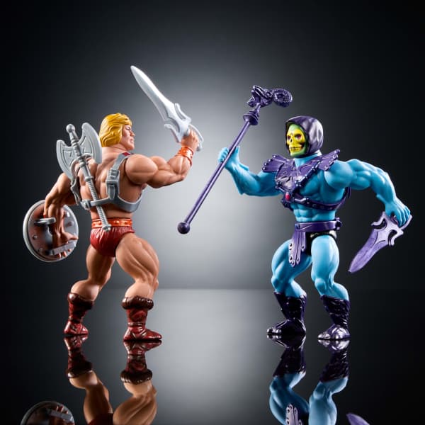 Mattel Masters Of The Universe Origins Retro Punching He-Man And Skeletor 80Th Anniversary Mattel