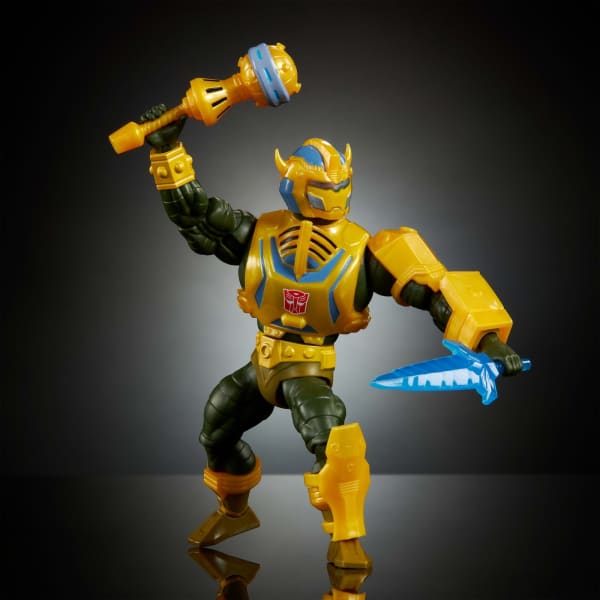 Mattel Masters Of Universe Origins & Transformers Bumblebee Armor Man At Arms Action Figure MOTU 5.5 Inch Toy
