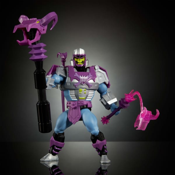 Mattel Masters Of Universe Origins & Transformers MEGAtron Armor Skeletor Action Figure MOTU 5.5 Inch Toy