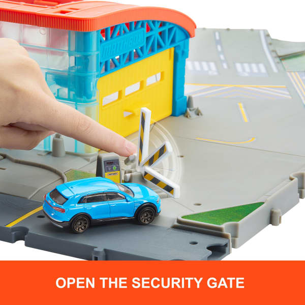Mattel Matchbox AIrport Takeoff Adventure Playset With 1 Die-Cast Toy Audi Car & 1 Plastic Plane