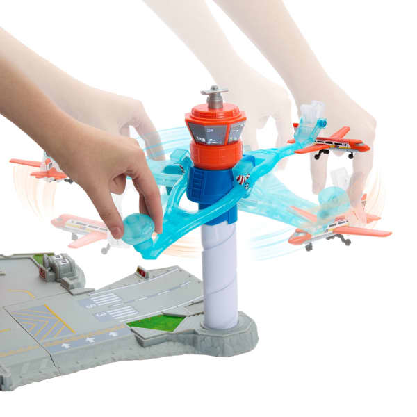 Mattel Matchbox AIrport Takeoff Adventure Playset With 1 Die-Cast Toy Audi Car & 1 Plastic Plane