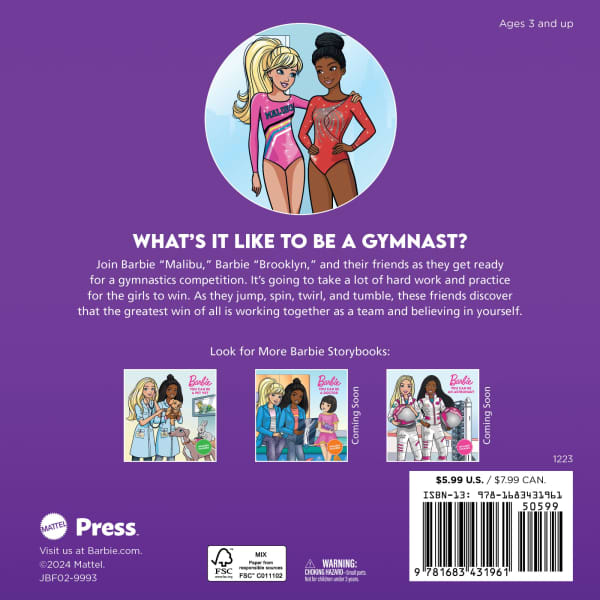 mattel Barbie: You Can Be A Gymnast