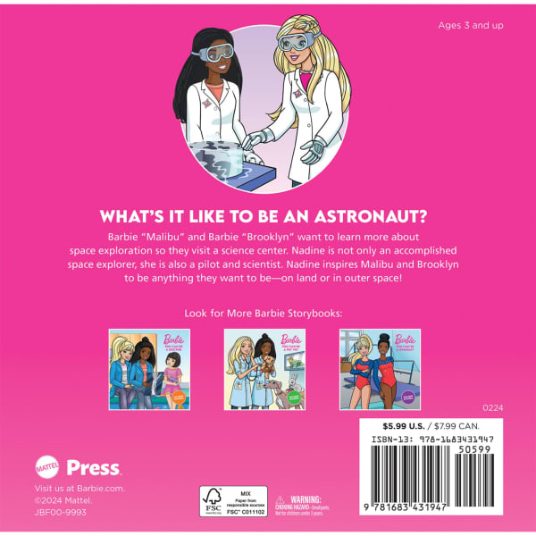 mattel Barbie: You Can Be An Astronaut