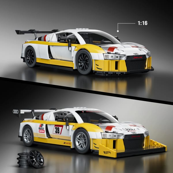 Mattel Mattel Brick Shop Hot Wheels ‘15 Audi R8 Lms Building Toy Kit (820 Pieces) For Collectors