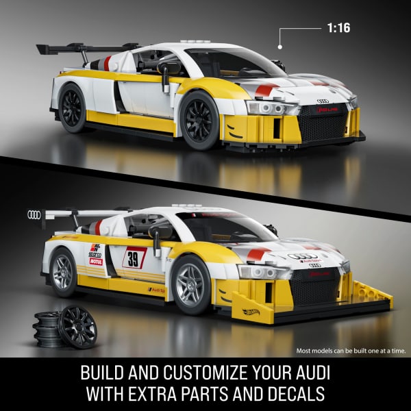 Mattel Mattel Brick Shop Hot Wheels ‘15 Audi R8 Lms Building Toy Kit (820 Pieces) For Collectors