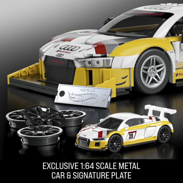 Mattel Mattel Brick Shop Hot Wheels ‘15 Audi R8 Lms Building Toy Kit (820 Pieces) For Collectors