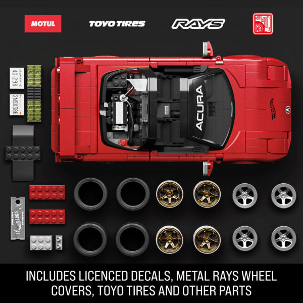 Mattel Mattel Brick Shop Hot Wheels ’90 Acura NSX Building Toy (876 Pieces) For Collectors