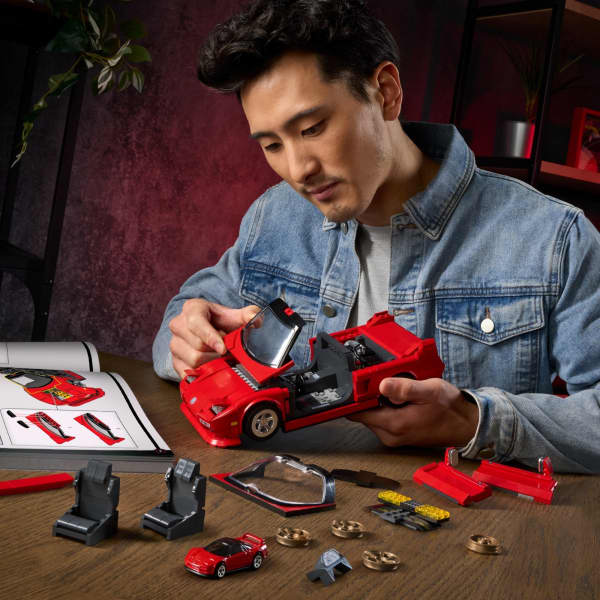 mattel Mattel Brick Shop Hot Wheels Acura Nsx 1990 Kit de Construction de Jouets 876 Pièces de Collection