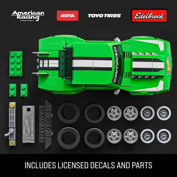Mattel Mattel Brick Shop Hot Wheels Custom ’68 Camaro Building Toy Kit (289 Pieces) For Collectors