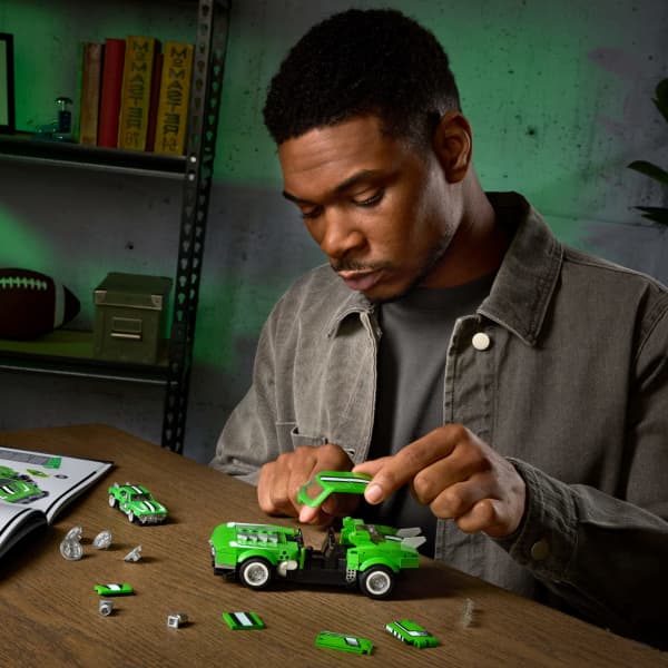 mattel Mattel Brick Shop Hot Wheels Jogo de Construção Speed Custom '68 Camaro