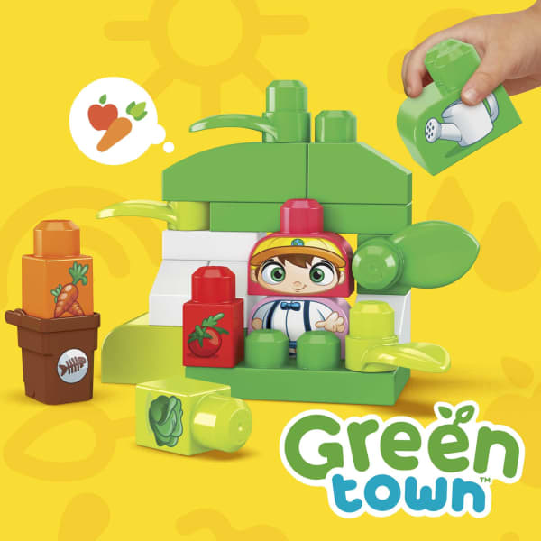 Mattel MEGA Bloks Green Town Build & Learn Eco House