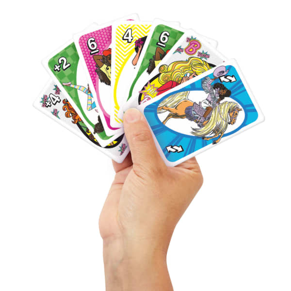 mattel UNO Barbie Card Game For Kids & Family Night