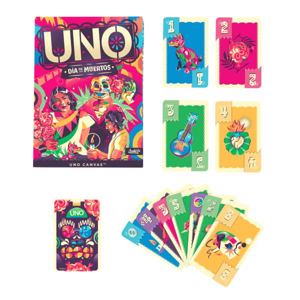 Mattel UNO Canvas Dia De Muertos Game Deck
