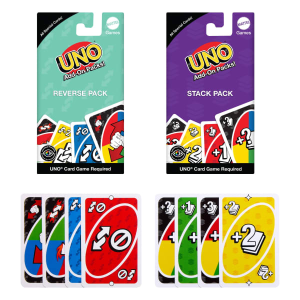 Mattel Uno® Jeu De Base Et Deux Packs D’Extension