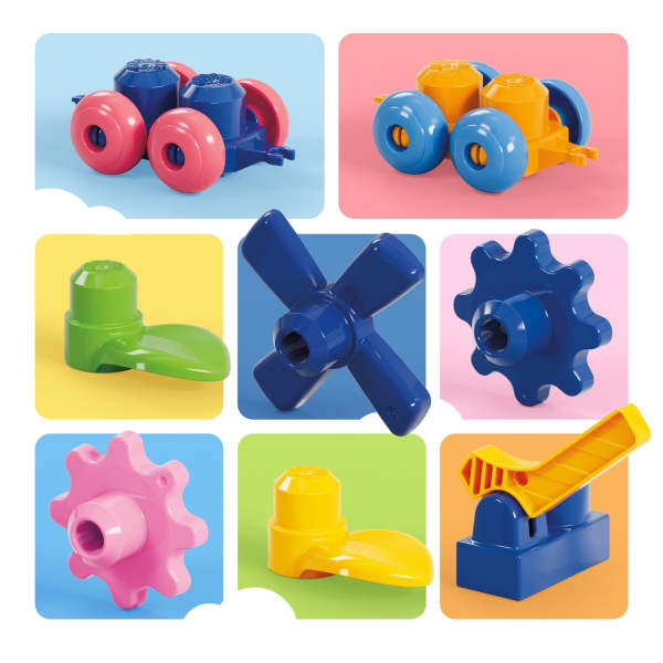 Mattel MEGA BLOKS First Builders Big Bag Of Blocks Toy Blocks With Storage Bag (130 Pieces) For Toddler