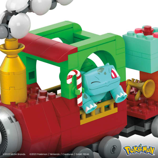 Mattel MEGA Pokémon Holiday Train Building Set With 373 Pieces And Festive Surprises