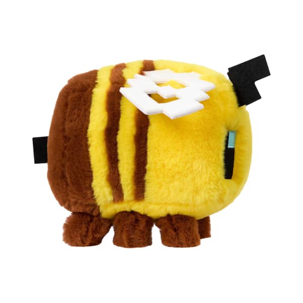 Mattel Minecraft Bee Plush Toy 8-Inch Collectible Soft Doll Inspired By A Minecraft Movie
