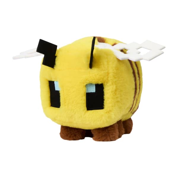 Mattel Minecraft Bee Plush Toy 8-inch Collectible Soft Doll Inspired By A Minecraft Movie