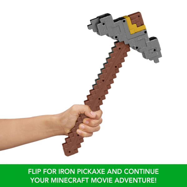 Mattel Minecraft Click And Switch Sword And Pickaxe Role-Play 2-In-1 Toy Inspired By The Movie