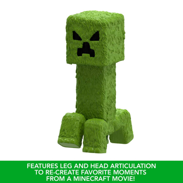 Mattel Minecraft Creeper Large-Scale Action Figure 12-Inch Character Collectible Inspired By The Movie