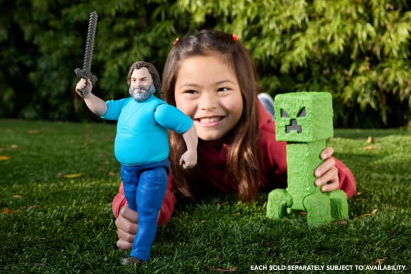 mattel Minecraft Creeper Large-Scale Action Figure 12-Inch Character Collectible Inspired By The Movie