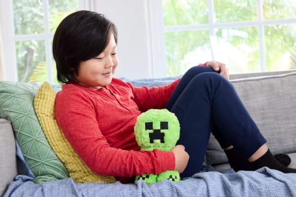 mattel Minecraft Creeper Plush Toy 8-Inch Collectible Soft Doll Inspired By A Minecraft Movie