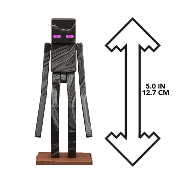 mattel Minecraft Enderman Action Figure & Accessories Toy Set Inspired By A Minecraft Movie
