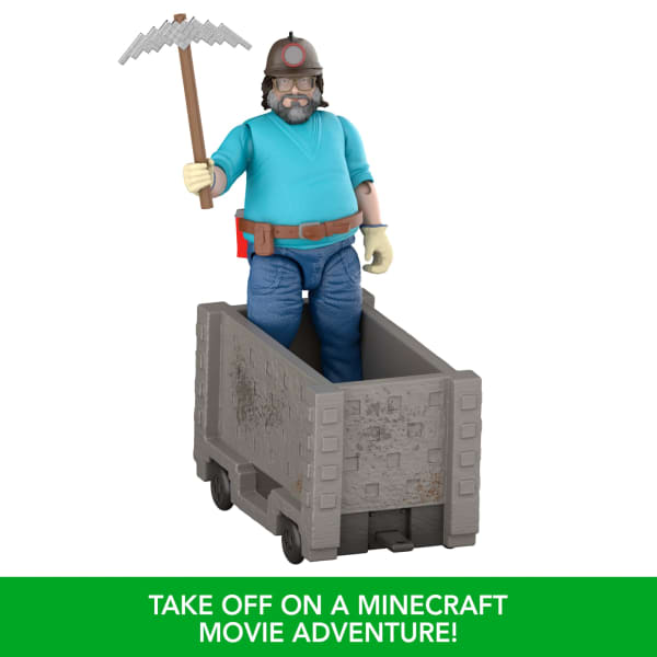 Mattel Minecraft Explosive Minecart Escape Action Figure & Accessories Toy Set Inspired By A Minecraft Movie