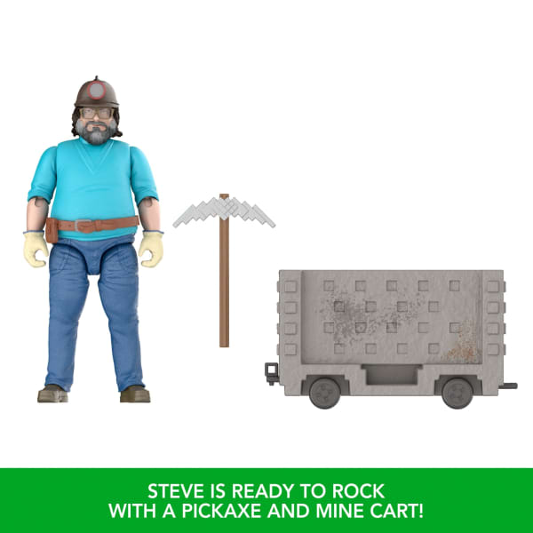 Mattel Minecraft Explosive Minecart Escape Action Figure & Accessories Toy Set Inspired By A Minecraft Movie